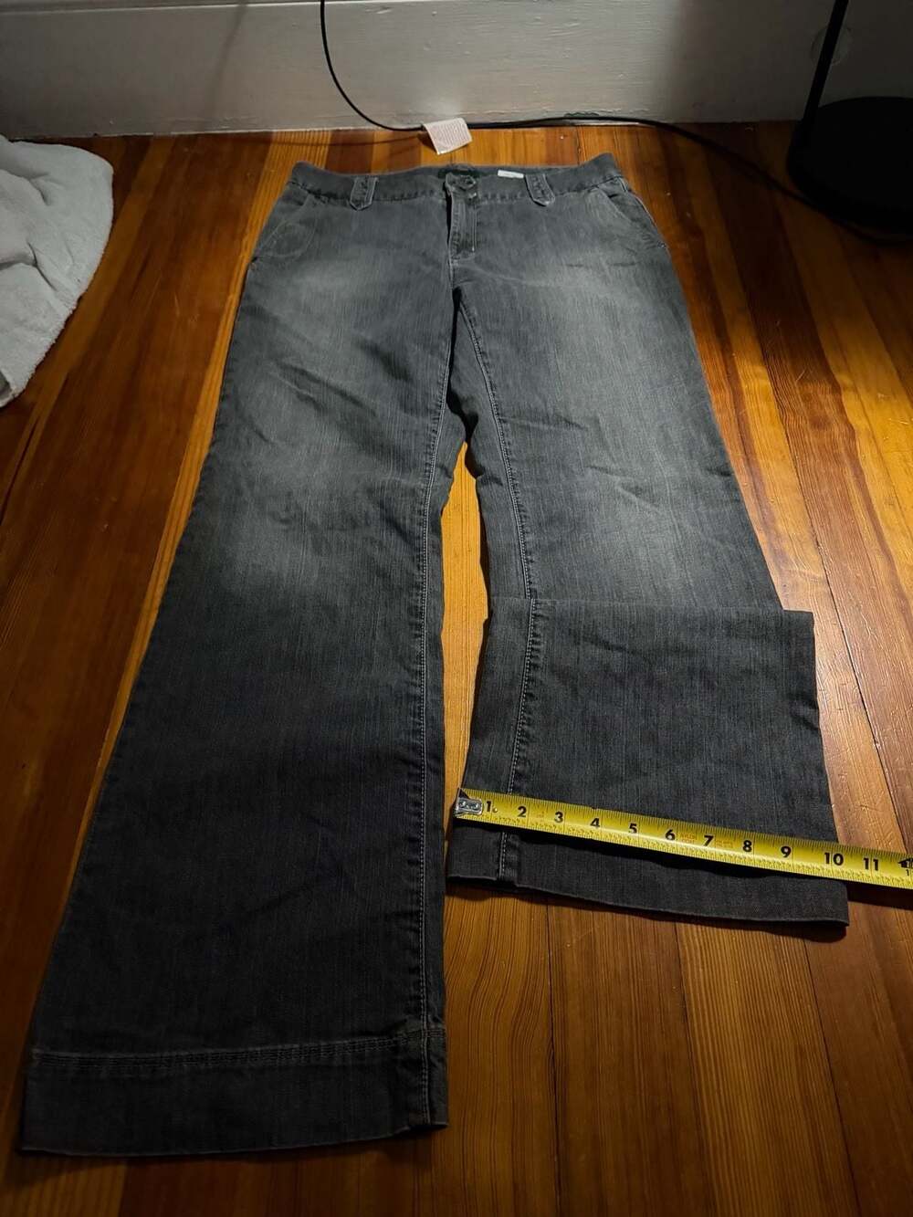 Eddie Bauer Women's Gray Wide Leg Denim Jeans Size 8R